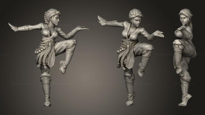 Figurines of girls (Monk 23, STKGL_1181) 3D models for cnc